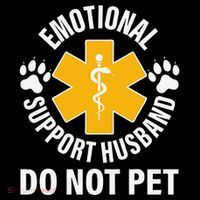 Emotional Support Husband Do Not Pet Visor thumb 3