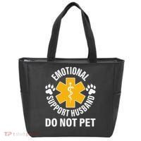 Emotional Support Husband Do Not Pet Tote Bag thumb 0