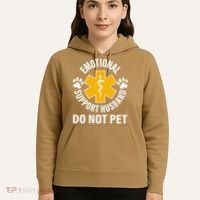 Emotional Support Husband Do Not Pet Hoodie thumb 5