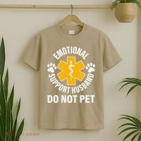 Emotional Support Husband Do Not Pet T-Shirt thumb 2