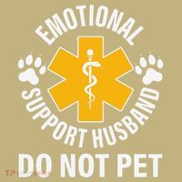 Emotional Support Husband Do Not Pet Polo thumb 2