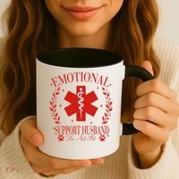 Emotional Support Husband Do Not Pet Coffee Mug thumb 3