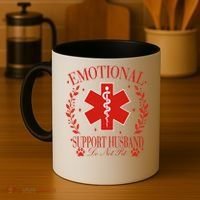 Emotional Support Husband Do Not Pet Coffee Mug thumb 4