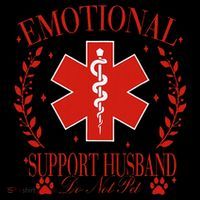 Emotional Support Husband Do Not Pet Coaster thumb 2