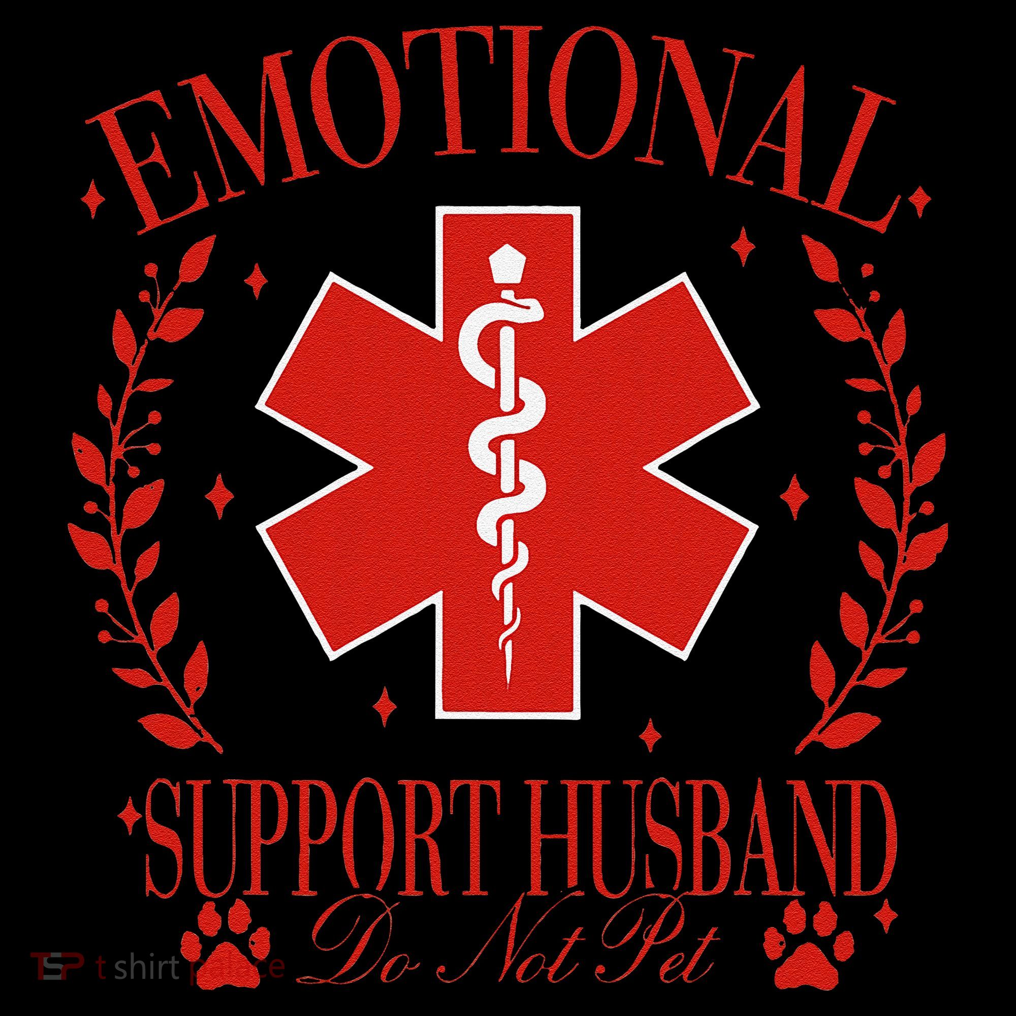Emotional Support Husband Do Not Pet Pajama Set