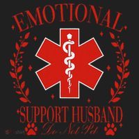 Emotional Support Husband Do Not Pet Tumbler thumb 3
