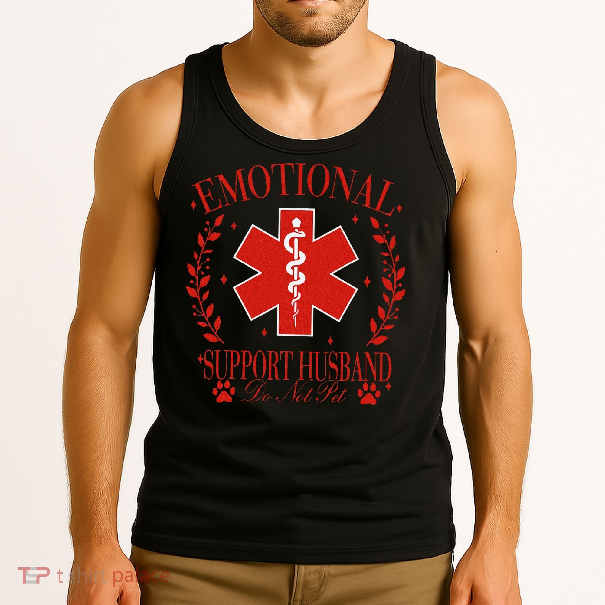 Emotional Support Husband Do Not Pet Tank Top