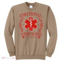 Emotional Support Husband Do Not Pet Sweatshirt thumb 0