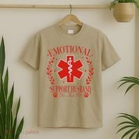 Emotional Support Husband Do Not Pet T-Shirt thumb 2