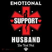 Emotional Support Husband Do Not Pet Apron thumb 3