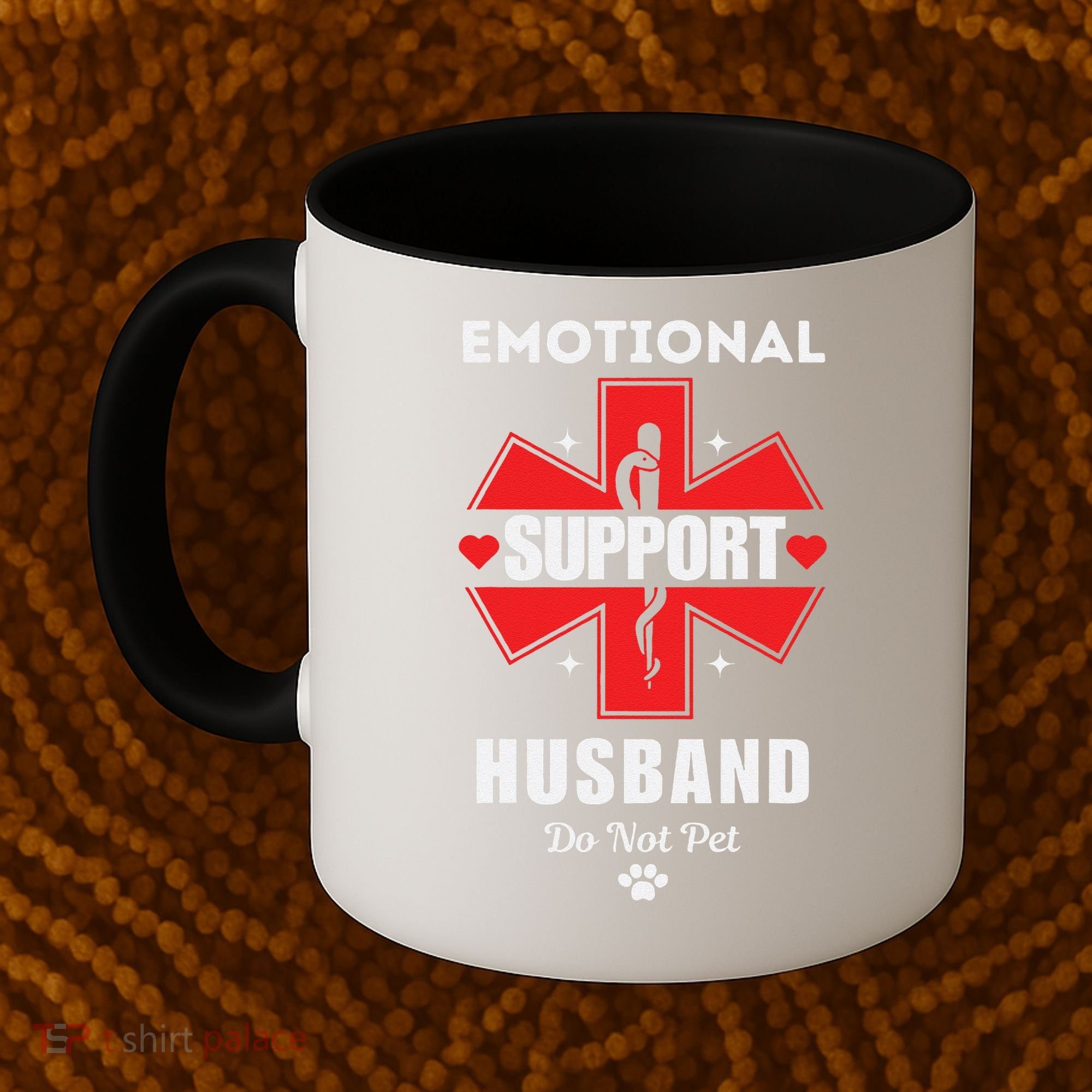 Emotional Support Husband Do Not Pet Coffee Mug