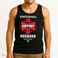 Emotional Support Husband Do Not Pet Tank Top thumb 3