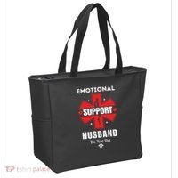 Emotional Support Husband Do Not Pet Tote Bag thumb 2