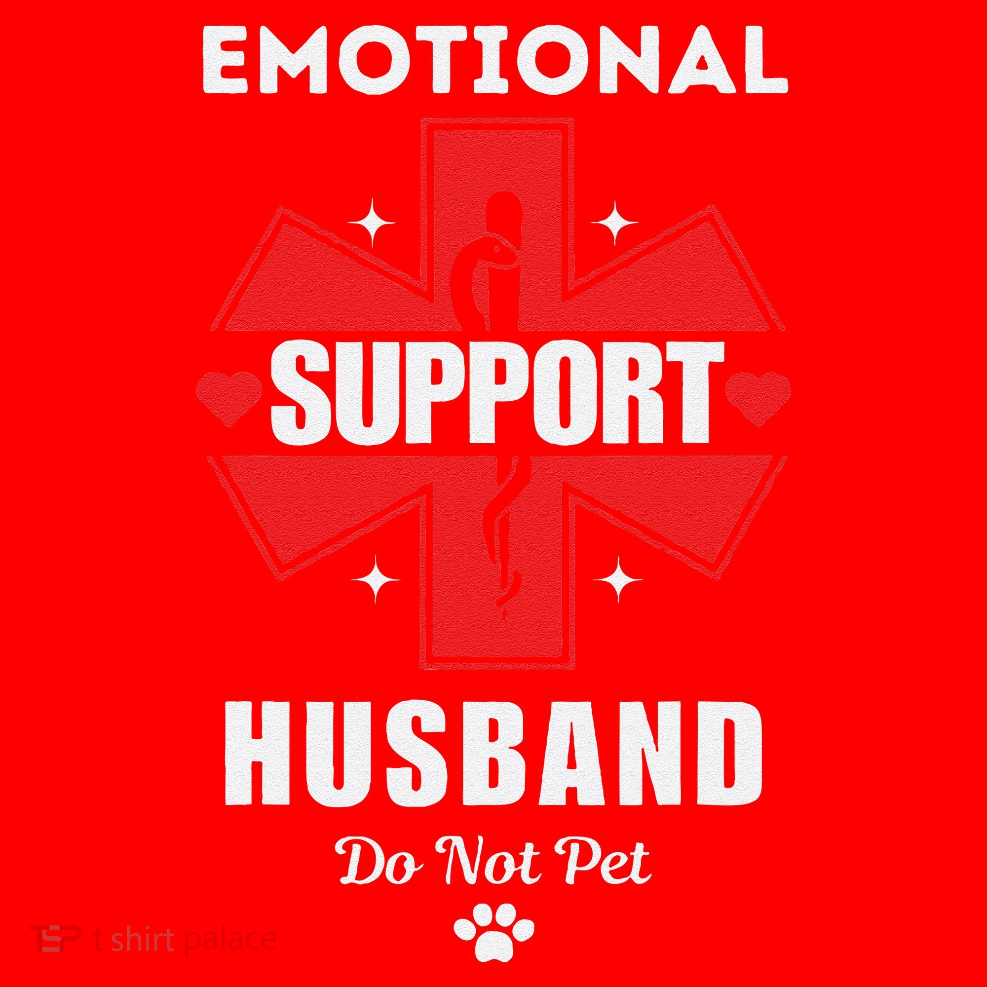 Emotional Support Husband Do Not Pet Santa Hat