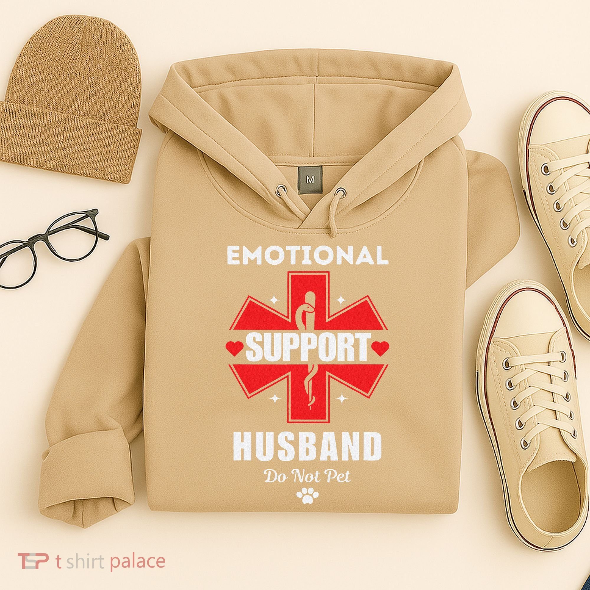 Emotional Support Husband Do Not Pet Hoodie