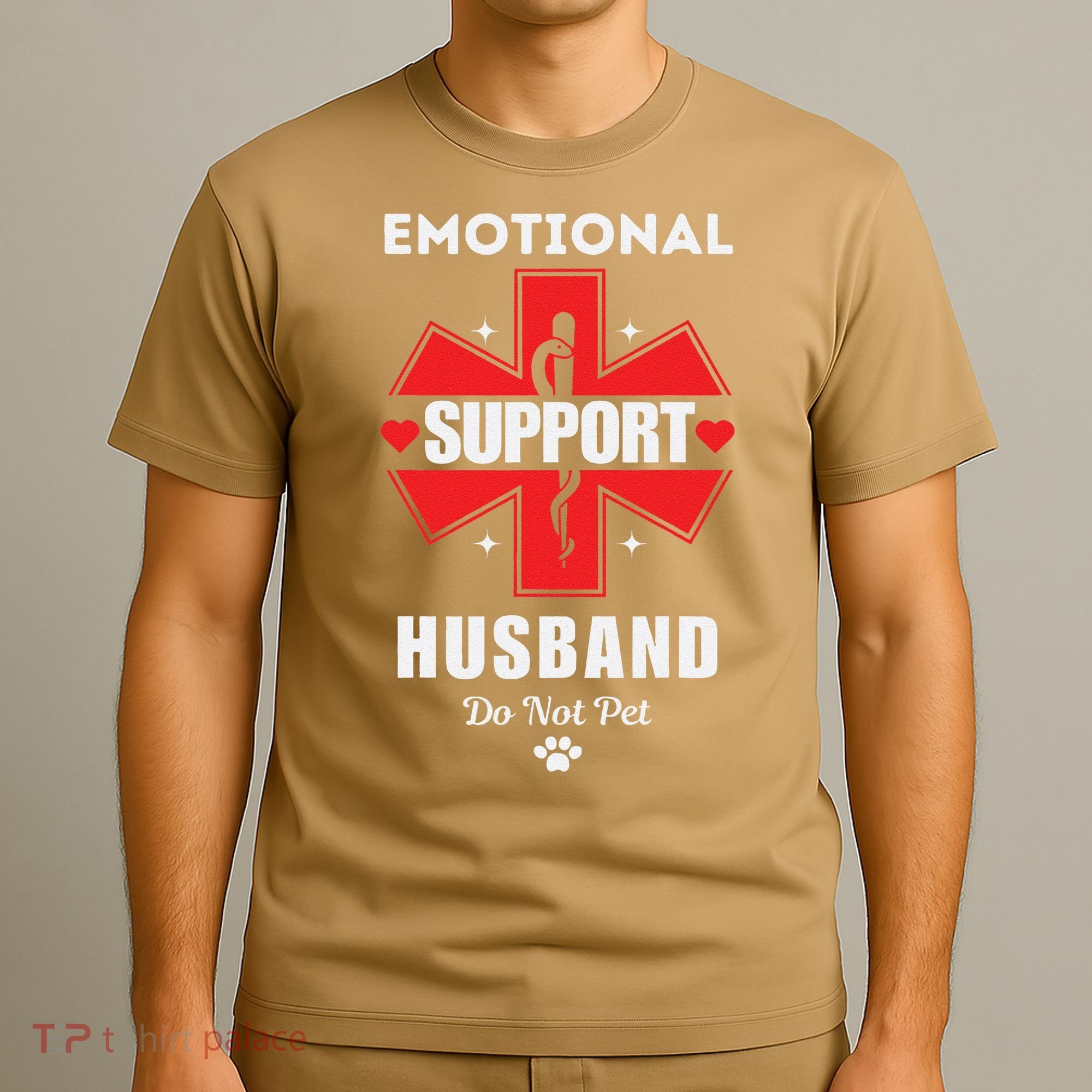 Emotional Support Husband Do Not Pet T-Shirt