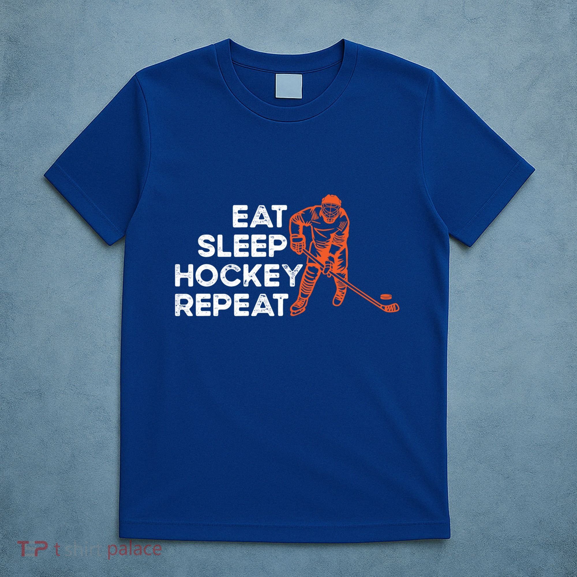 Eat Sleep Hockey Repeat Ice Hockey Lovers Players Funny Gift T-Shirt