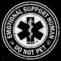 Emotional Support Human Do Not Pet Coaster thumb 2