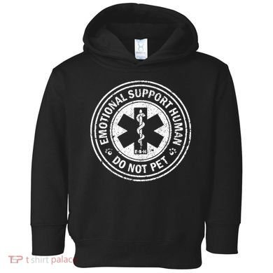 Emotional Support Human Do Not Pet Toddler Hoodie