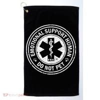 Emotional Support Human Do Not Pet Golf Towel thumb 0