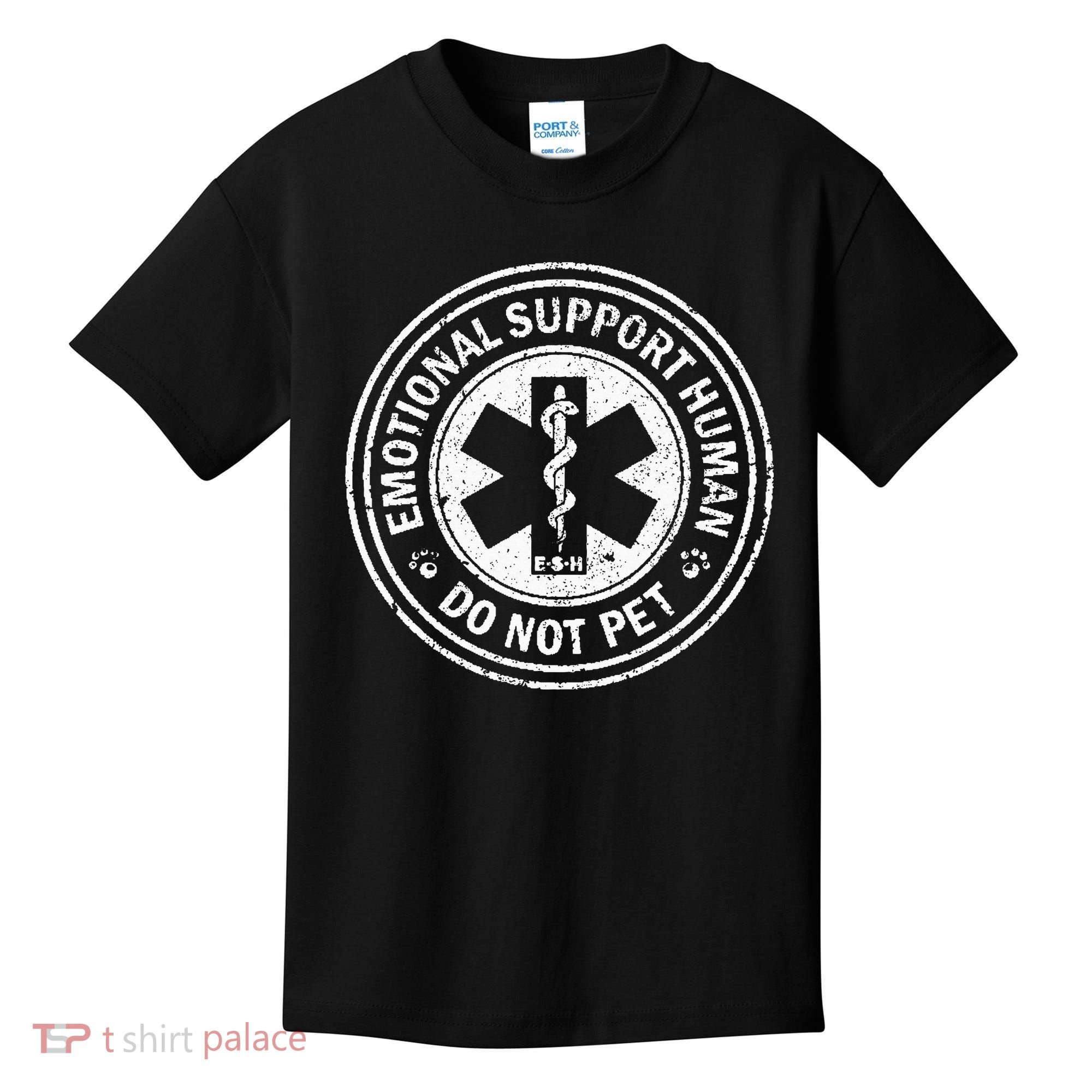 Emotional Support Human Do Not Pet Kids T-Shirt