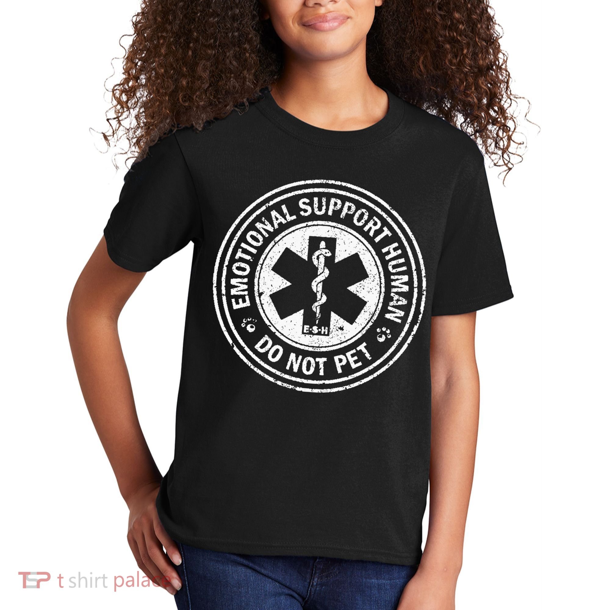 Emotional Support Human Do Not Pet Kids T-Shirt