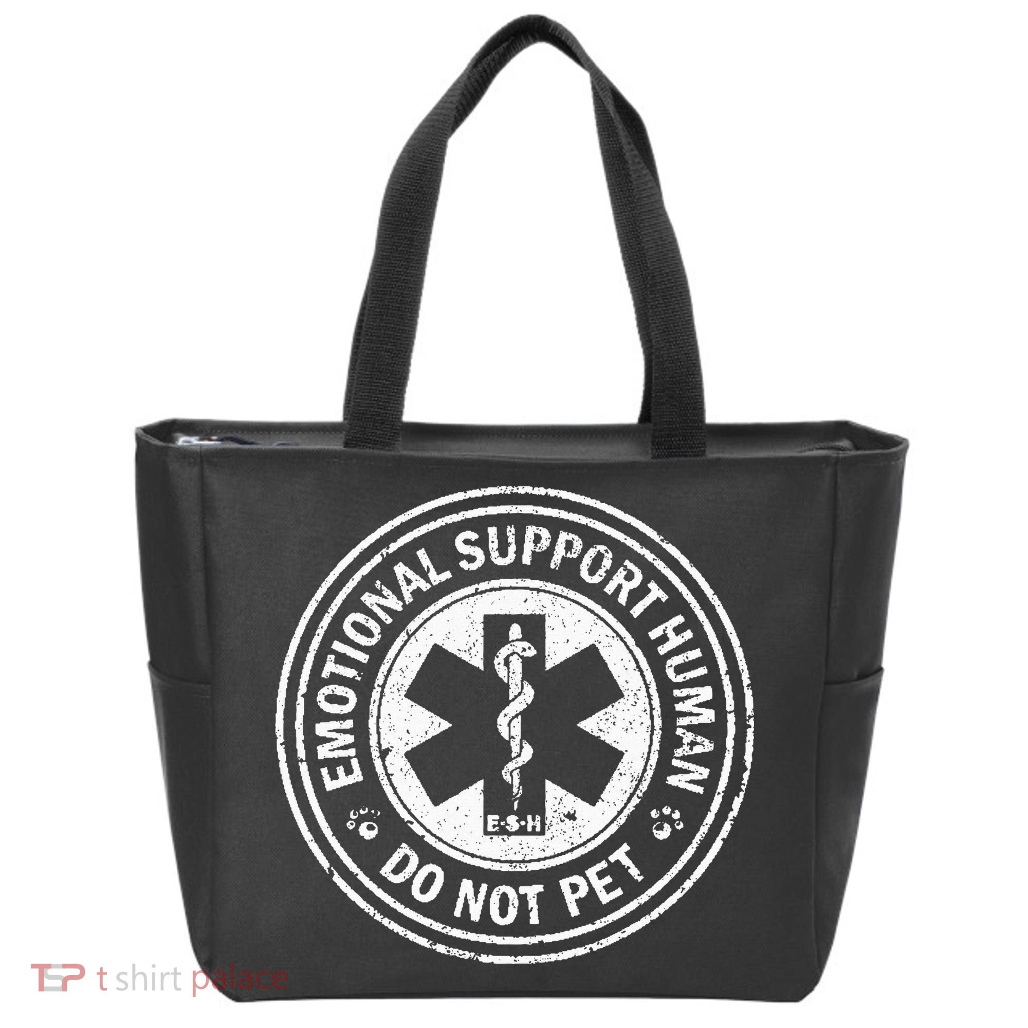 Emotional Support Human Do Not Pet Tote Bag