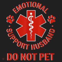 Emotional Support Husband Do Not Pet Beanie thumb 2
