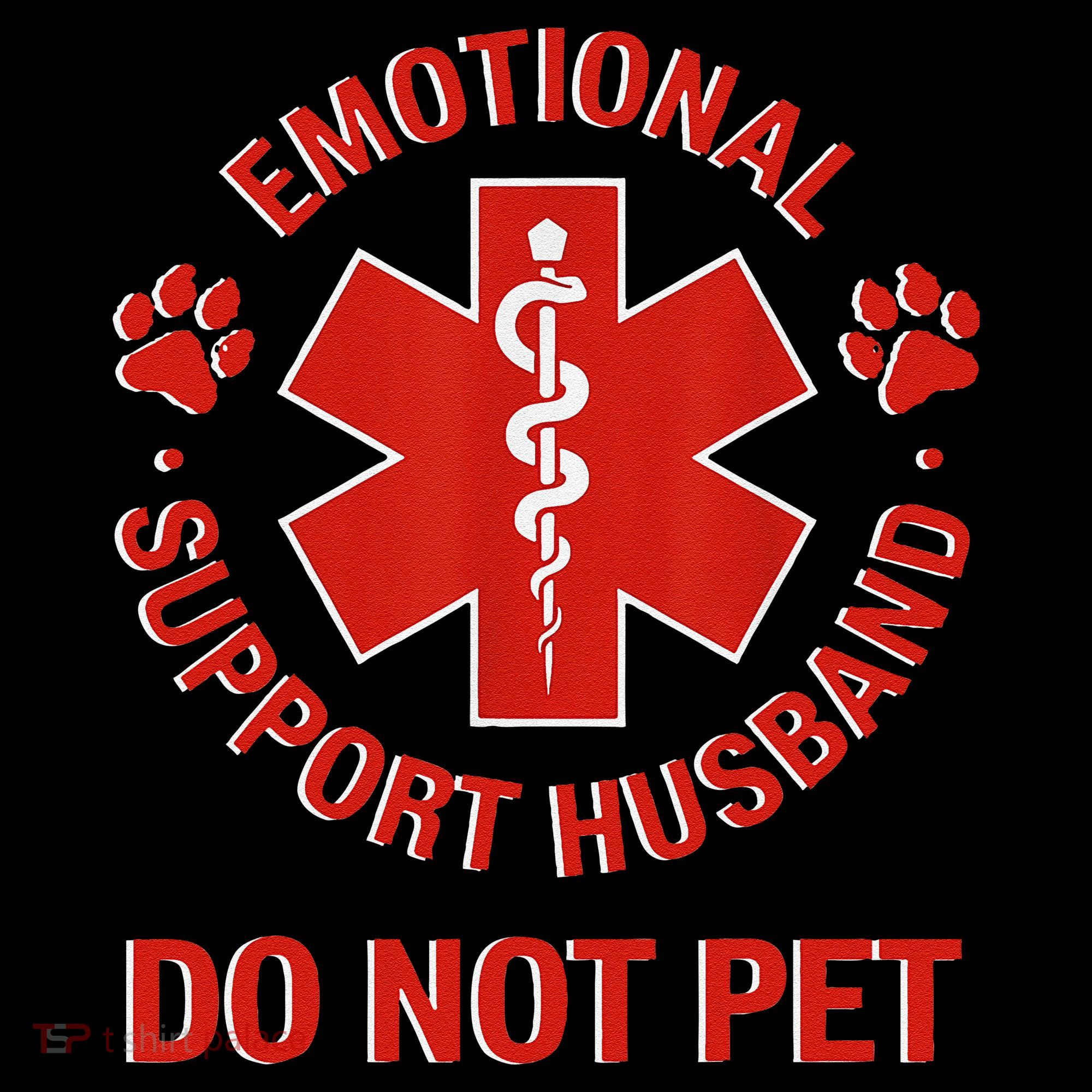 Emotional Support Husband Do Not Pet Pajama Set