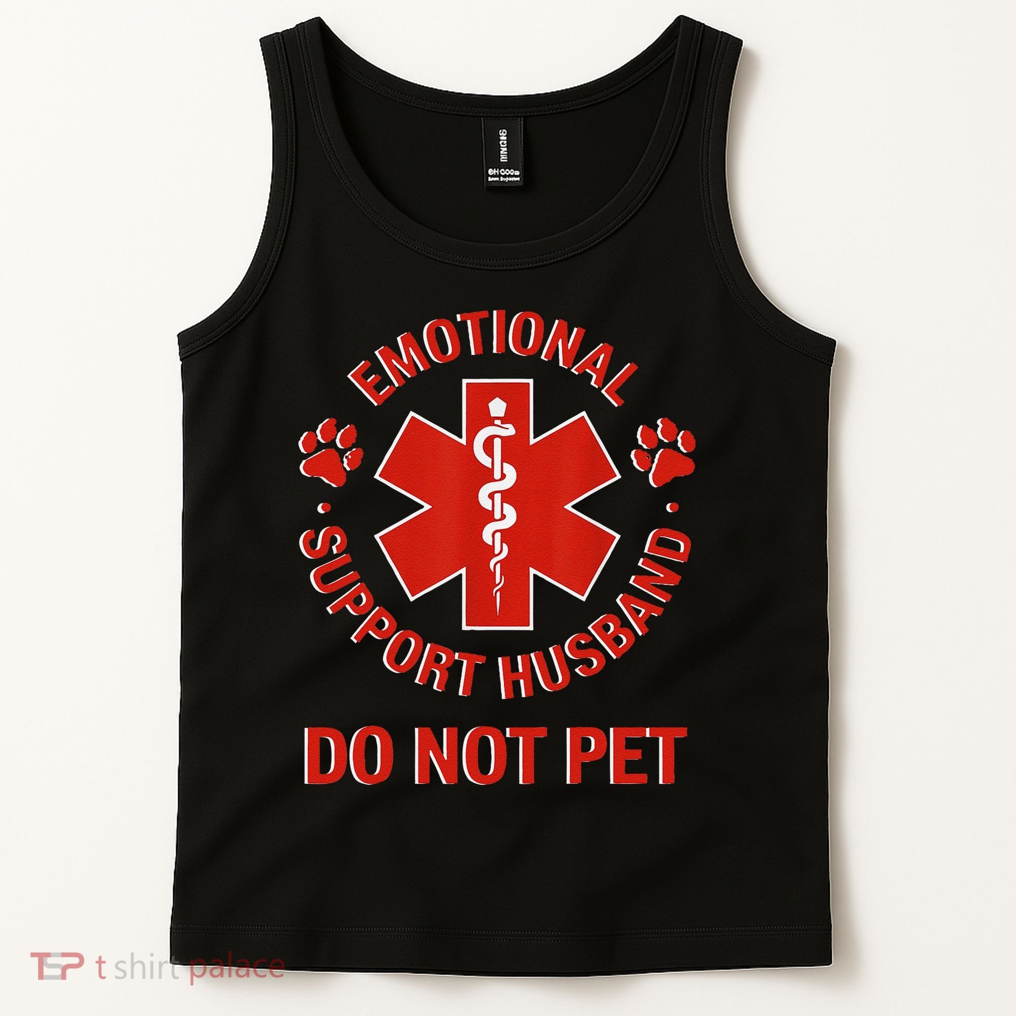 Emotional Support Husband Do Not Pet Tank Top