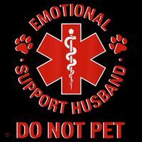 Emotional Support Husband Do Not Pet Tank Top thumb 6