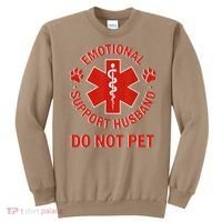 Emotional Support Husband Do Not Pet Sweatshirt thumb 0