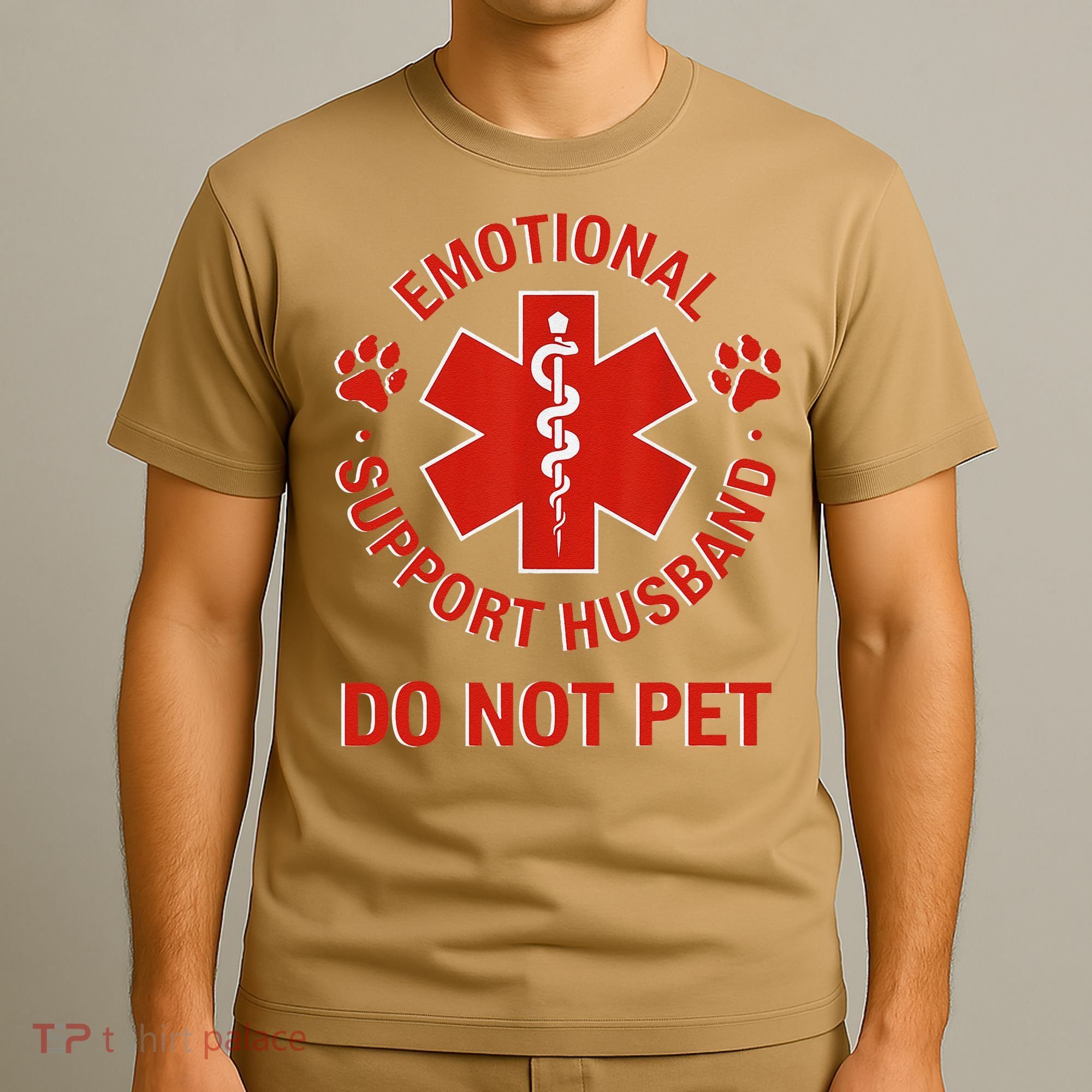 Emotional Support Husband Do Not Pet T-Shirt