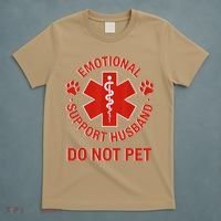 Emotional Support Husband Do Not Pet T-Shirt thumb 5