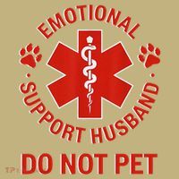 Emotional Support Husband Do Not Pet Polo thumb 2