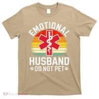 Emotional Support Husband Do Not Pet Funny Husband Vintage T-Shirt thumb 0