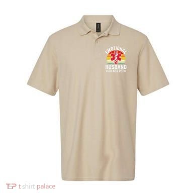 Emotional Support Husband Do Not Pet Funny Husband Vintage Polo