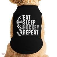 Eat Sleep Hockey Repeat Doggie Tank thumb 0