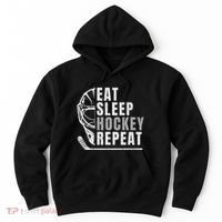 Eat Sleep Hockey Repeat Hoodie thumb 0