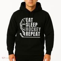 Eat Sleep Hockey Repeat Hoodie thumb 2