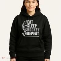 Eat Sleep Hockey Repeat Hoodie thumb 5