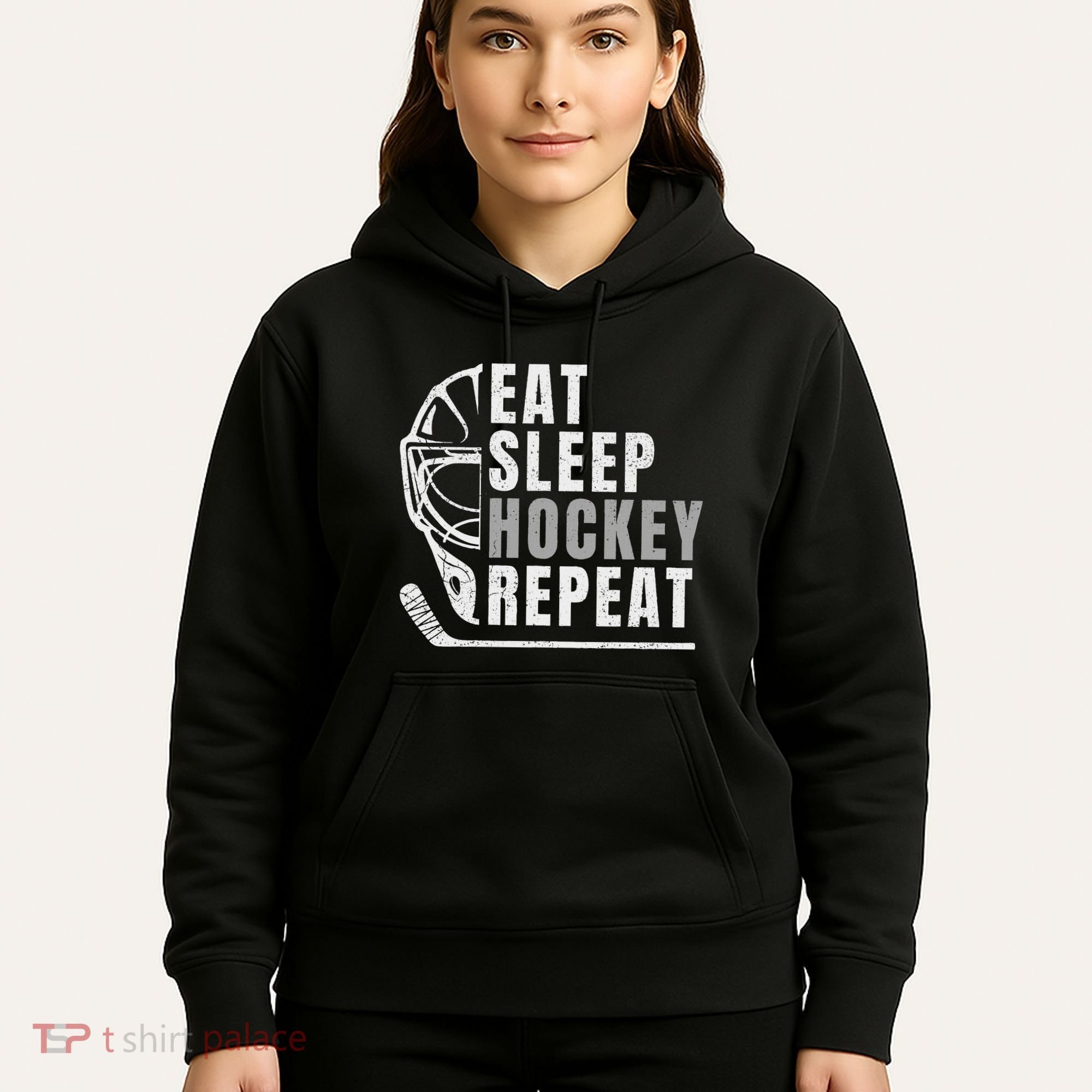 Eat Sleep Hockey Repeat Hoodie