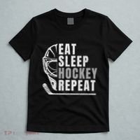 Eat Sleep Hockey Repeat T-Shirt thumb 5