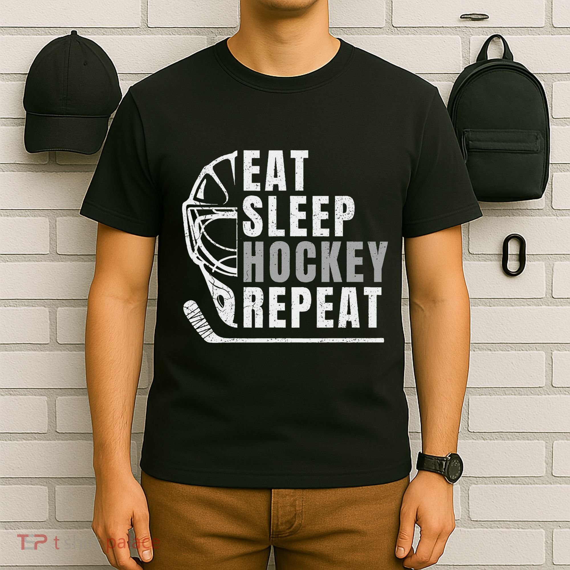 Eat Sleep Hockey Repeat T-Shirt