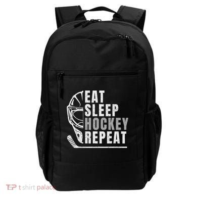 Eat Sleep Hockey Repeat Backpack