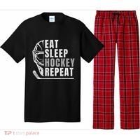 Eat Sleep Hockey Repeat Pajama Set thumb 0