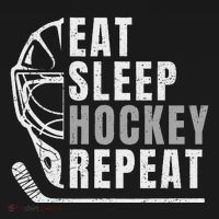 Eat Sleep Hockey Repeat Pajama Set thumb 2