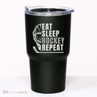 Eat Sleep Hockey Repeat Tumbler thumb 0