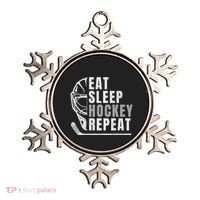 Eat Sleep Hockey Repeat Ornament thumb 0