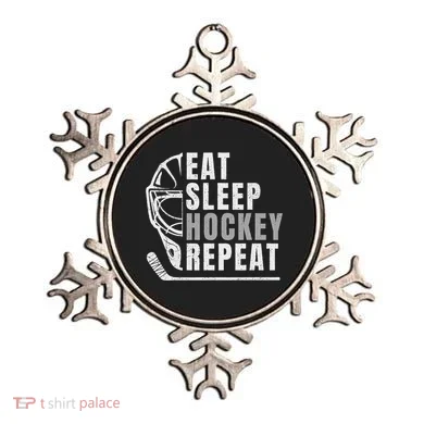 Eat Sleep Hockey Repeat Ornament